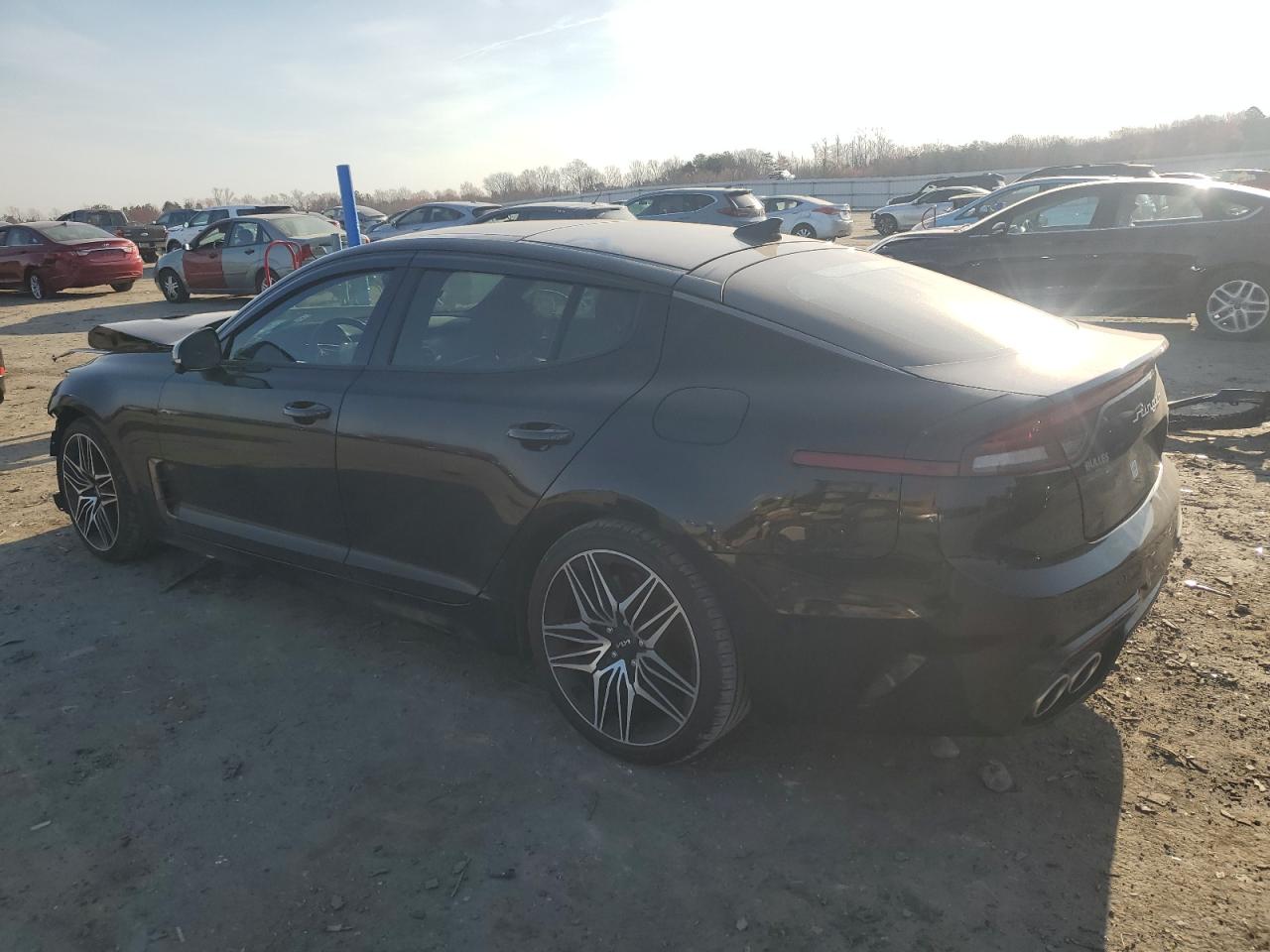 2023 KIA Stinger VIN KNAE55LC0P6128284 Copart auction photo, front end / side damage thumbnail 2