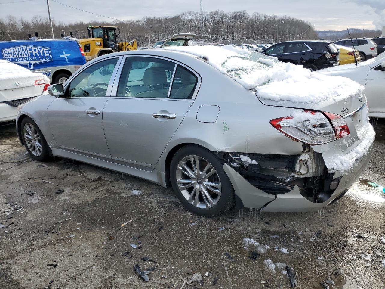 2012 Hyundai Genesis VIN KMHGC4DD8CU199124 Copart auction photo, rear end damage thumbnail 2