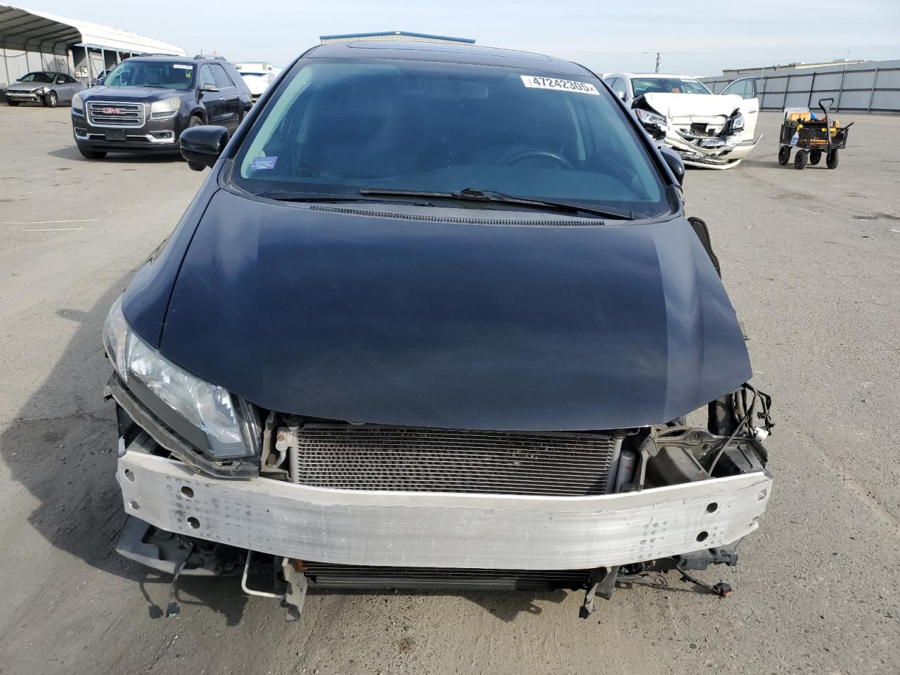 2015 Honda Civic VIN 19XFB2F97FE279923 Copart auction photo, undercarriage / front end damage thumbnail 5