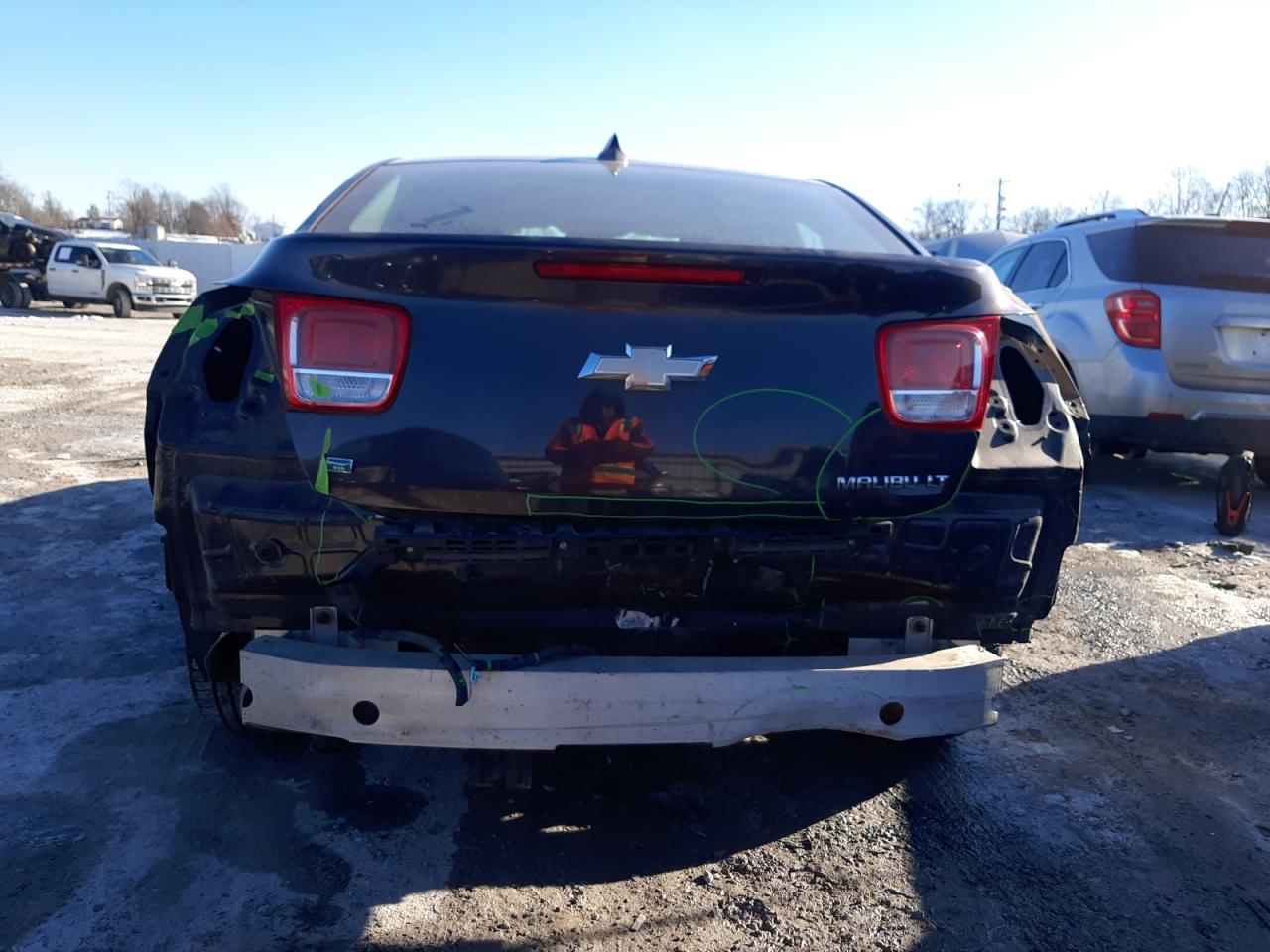 2015 Chevrolet Malibu VIN 1G11C5SLXFF198455 Copart auction photo, rear end damage thumbnail 6