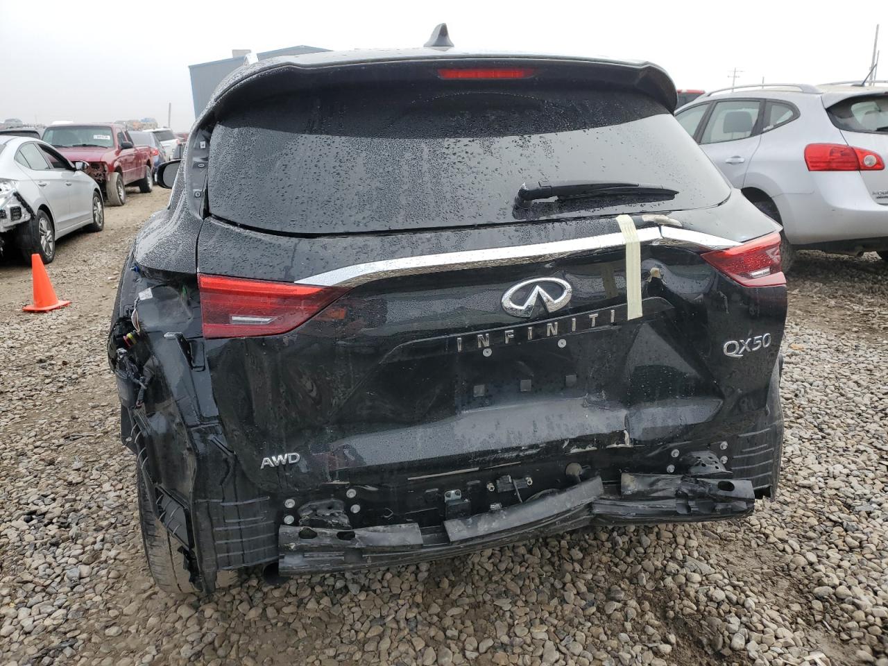 2021 Infiniti QX50 VIN 3PCAJ5CB3MF121317 Copart auction photo, rear end damage thumbnail 6