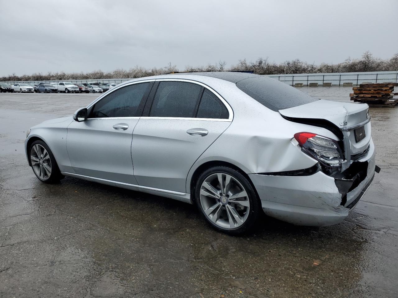 2017 Mercedes-Benz C-klasse VIN 55SWF4JB2HU188340 Copart auction photo, rear end damage thumbnail 2