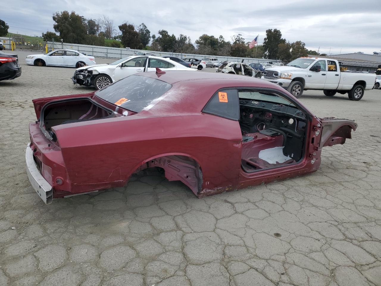 2019 Dodge Challenger VIN 2C3CDZC9XKH508446 Copart auction photo, vandalism / stripped damage thumbnail 3