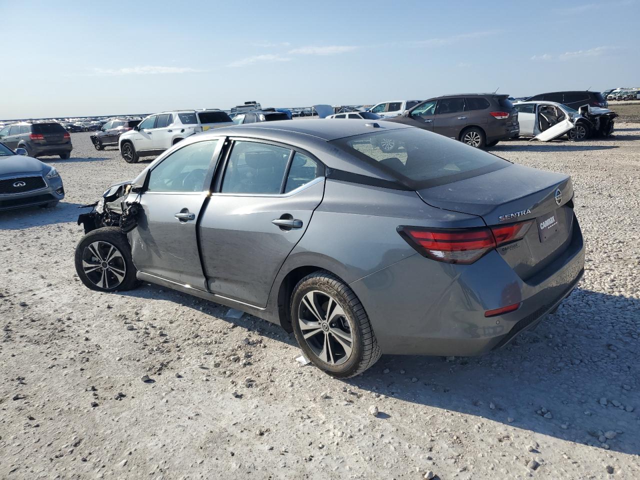 2022 Nissan Sentra VIN 3N1AB8CV9NY305713 Copart auction photo, side / front end damage thumbnail 2