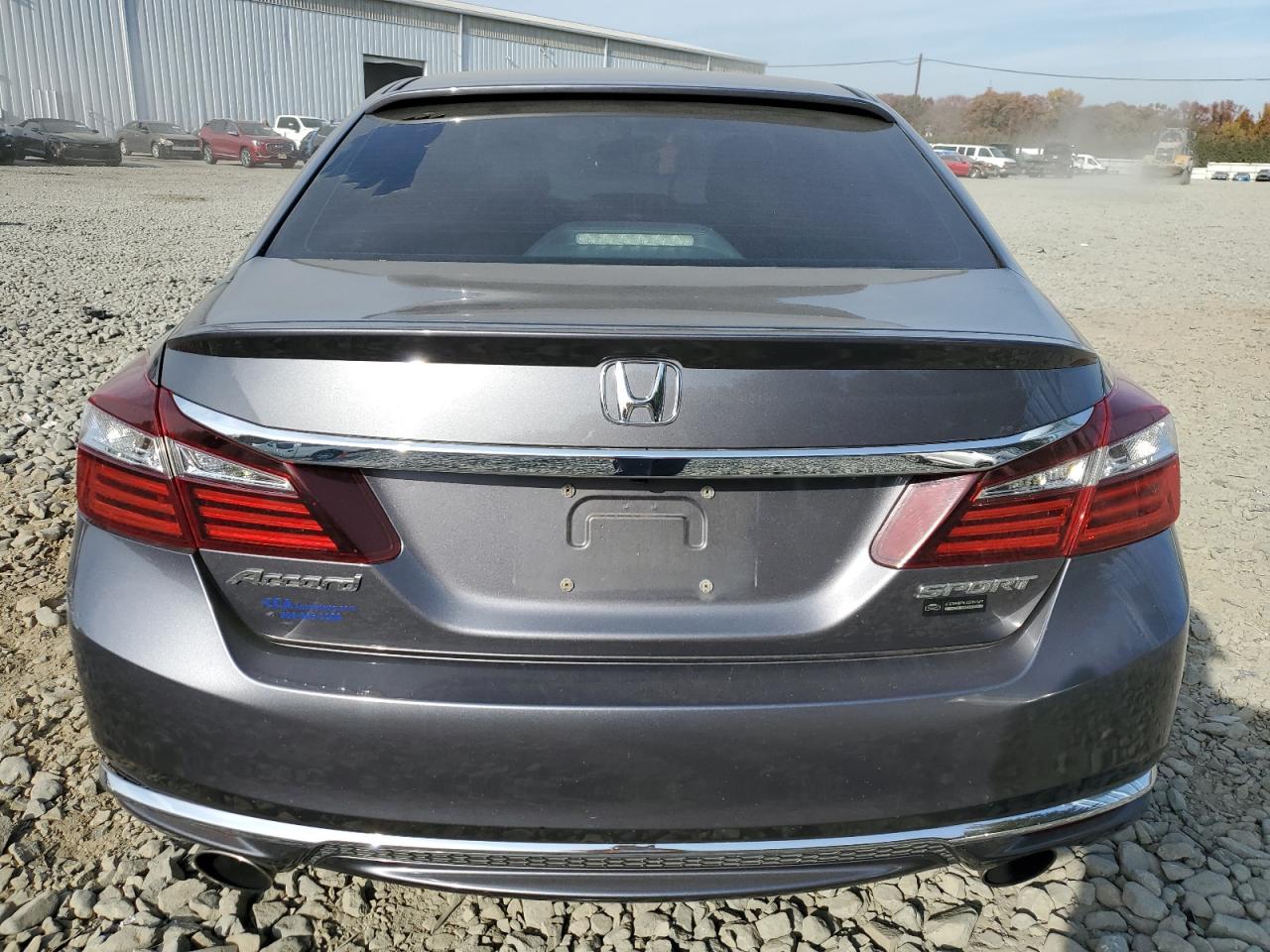 2017 Honda Accord VIN 1HGCR2E53HA018650 Copart auction photo, rear end / side damage thumbnail 6