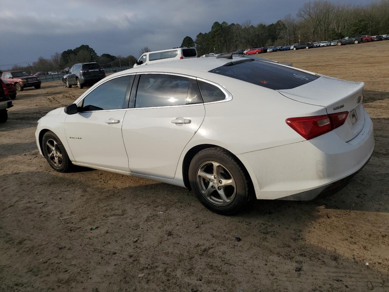 2017 Chevrolet Malibu VIN 1G1ZB5ST8HF132155 Copart auction photo, front end / side damage thumbnail 2