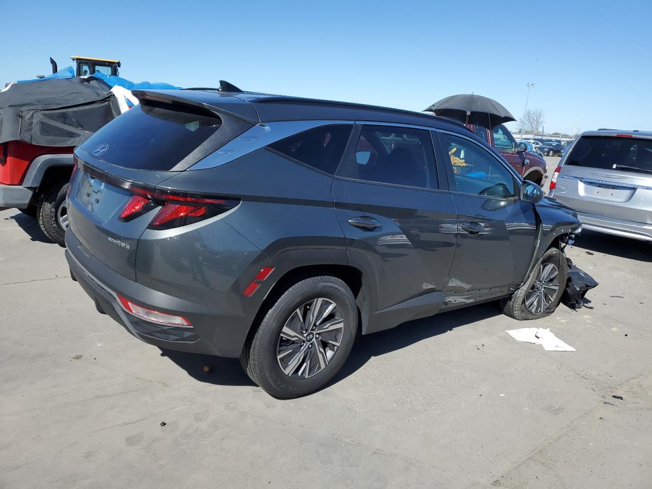 2024 Hyundai Tucson VIN KM8JBCD11RU202804 Copart auction photo, front end / side damage thumbnail 3