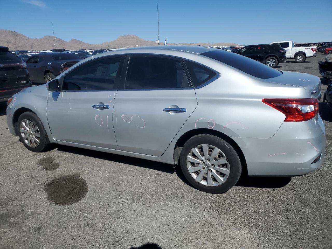 2017 Nissan Sentra VIN 3N1AB7AP0HY321821 Copart auction photo, side / rear end damage thumbnail 2
