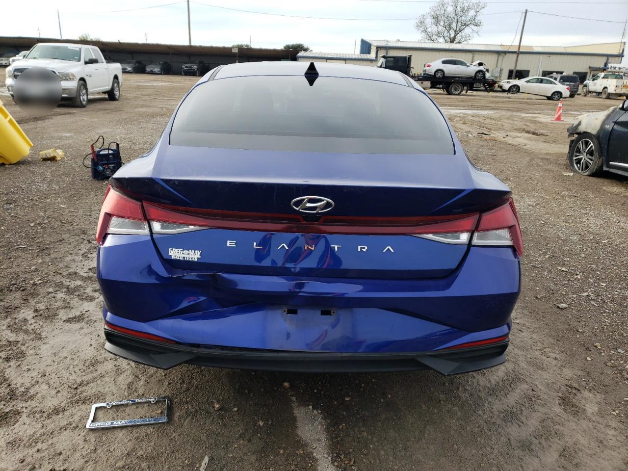 2021 Hyundai Elantra VIN 5NPLM4AG8MH022518 Copart auction photo, rear end damage thumbnail 6