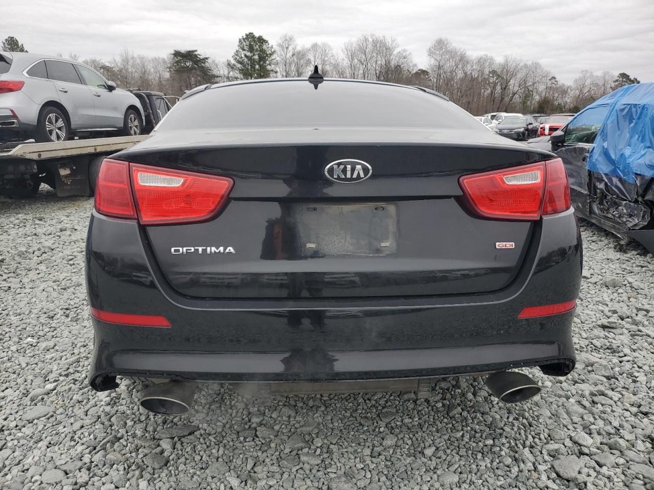 2015 KIA Optima VIN 5XXGM4A76FG427597 Copart auction photo, front end / side damage thumbnail 6