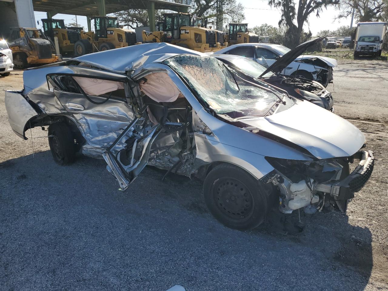 2010 Honda Insight VIN JHMZE2H51AS036398 Copart auction photo, all over damage thumbnail 4