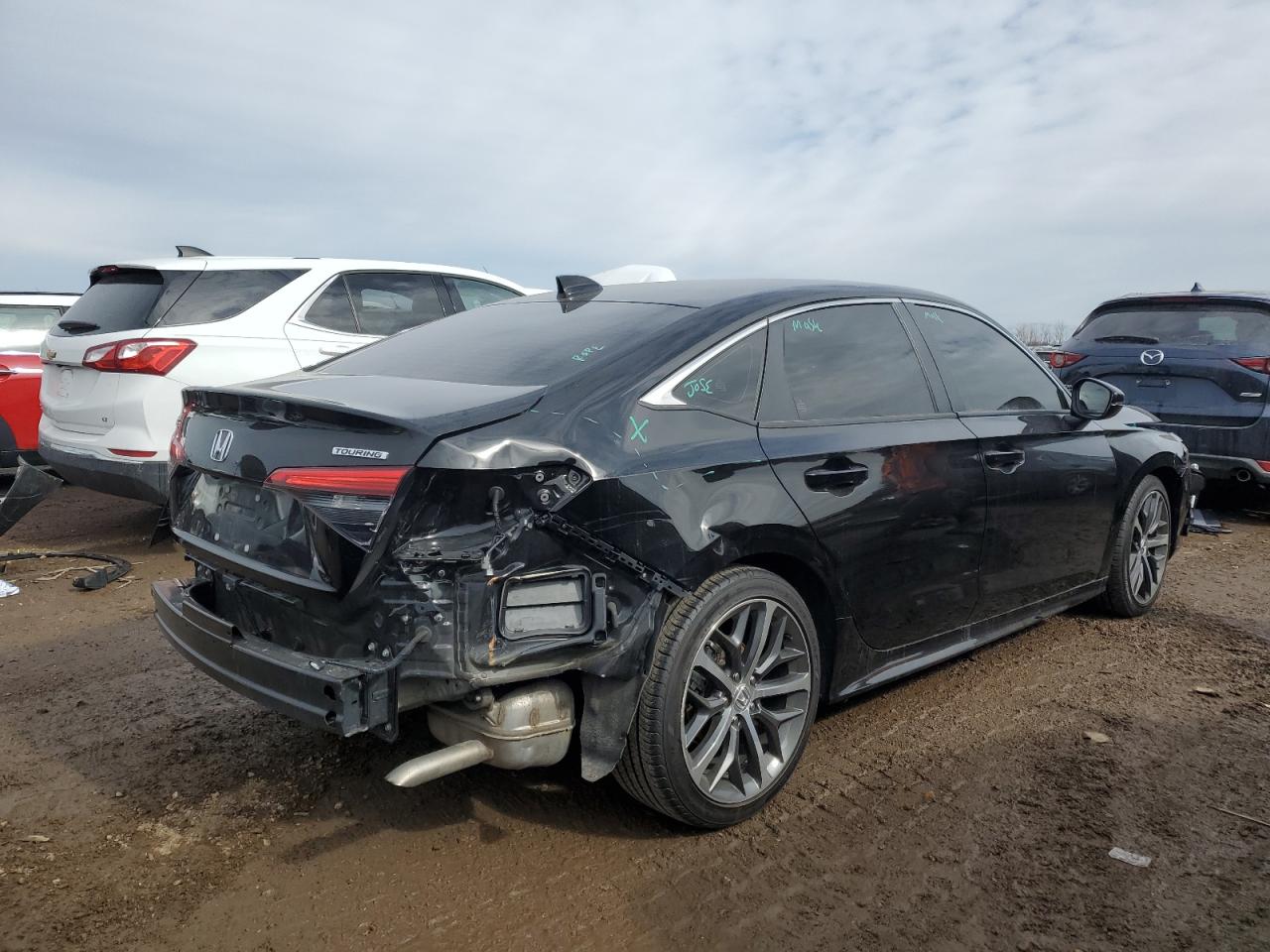 2024 Honda Civic VIN 2HGFE1F96RH325737 Copart auction photo, rear end / front end damage thumbnail 3