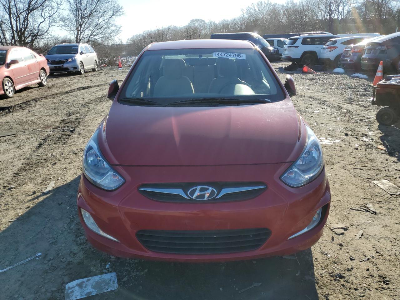 2013 Hyundai Accent VIN KMHCU4AE8DU463243 Copart auction photo, rear end / minor dent/scratches damage thumbnail 5