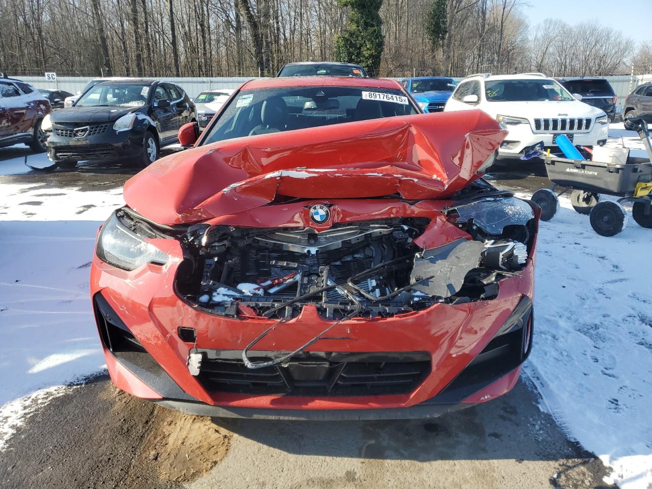 2024 BMW 2er VIN 3MW33CM00R8E53969 Copart auction photo, front end / mechanical damage thumbnail 5