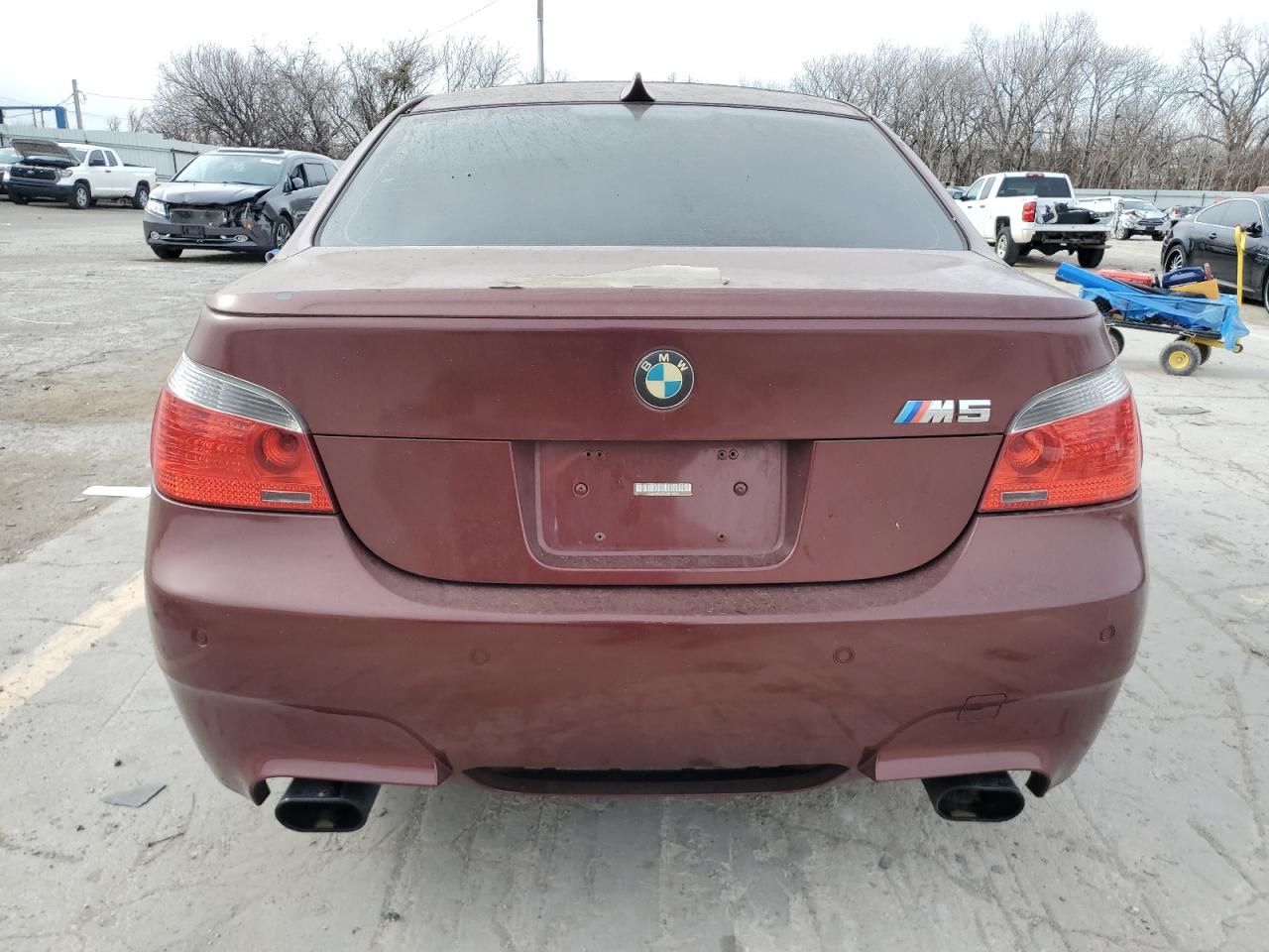 2006 BMW M5 VIN WBSNB93516B581526 Copart auction photo, burn - interior / all over damage thumbnail 6