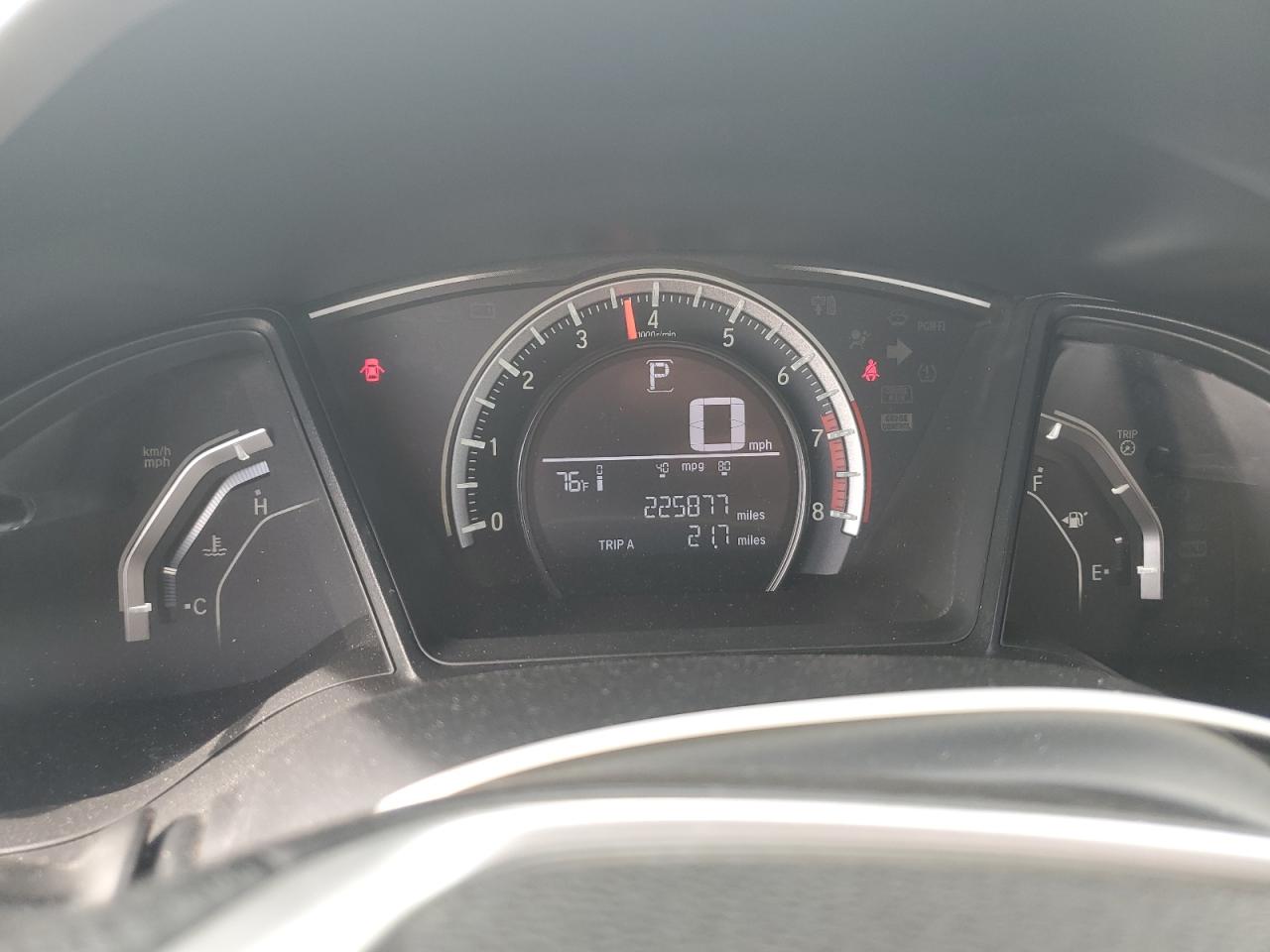 2016 Honda Civic VIN 2HGFC2F56GH567725 Copart auction photo, rear end damage thumbnail 9