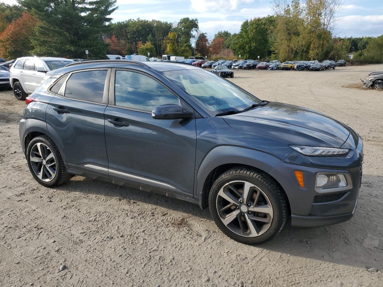 2018 Hyundai Kona VIN KM8K5CA54JU103188 Copart auction photo, undercarriage / side damage thumbnail 4