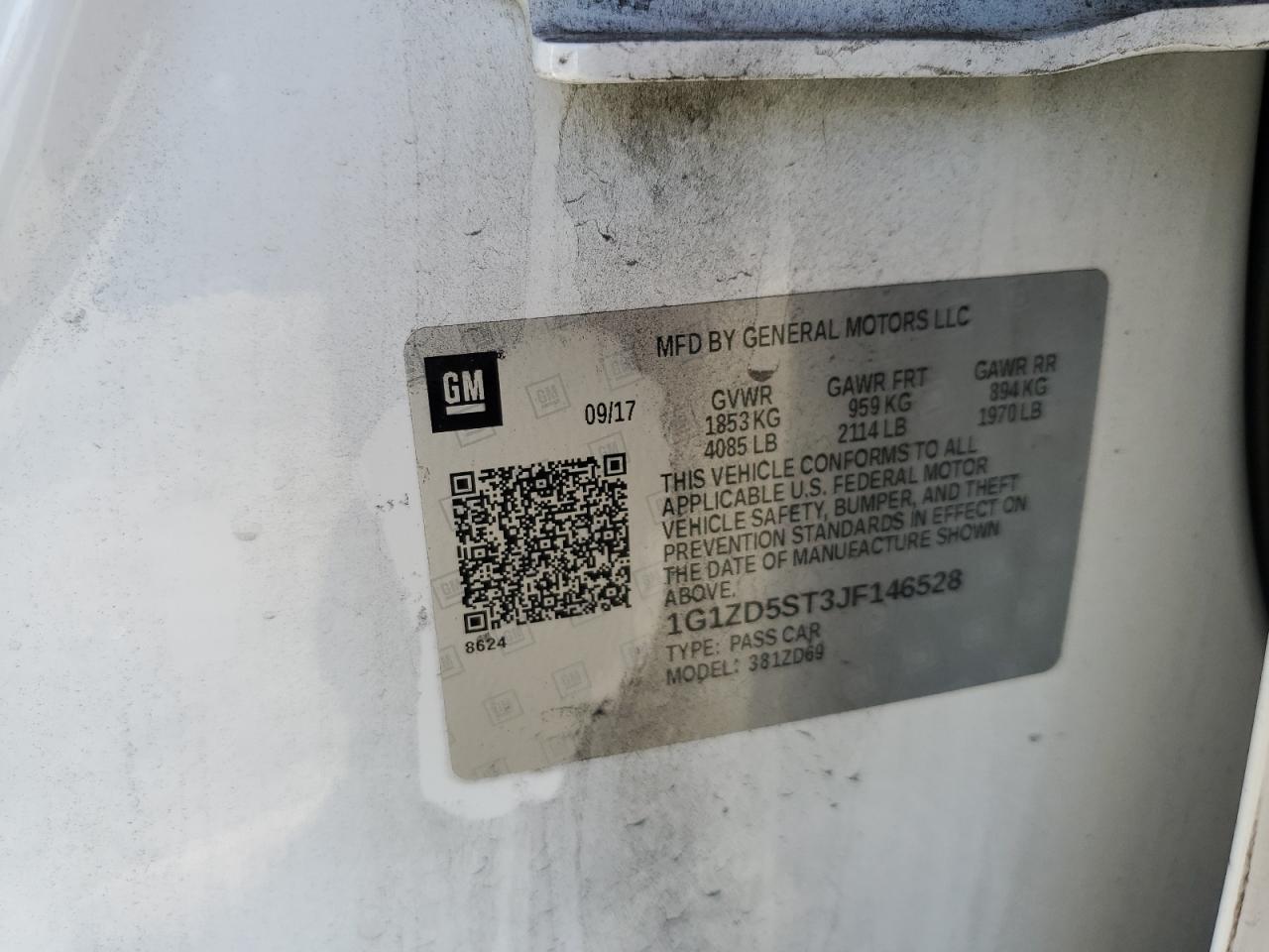 2018 Chevrolet Malibu VIN 1G1ZD5ST3JF146528 Copart auction photo, front end damage thumbnail 15
