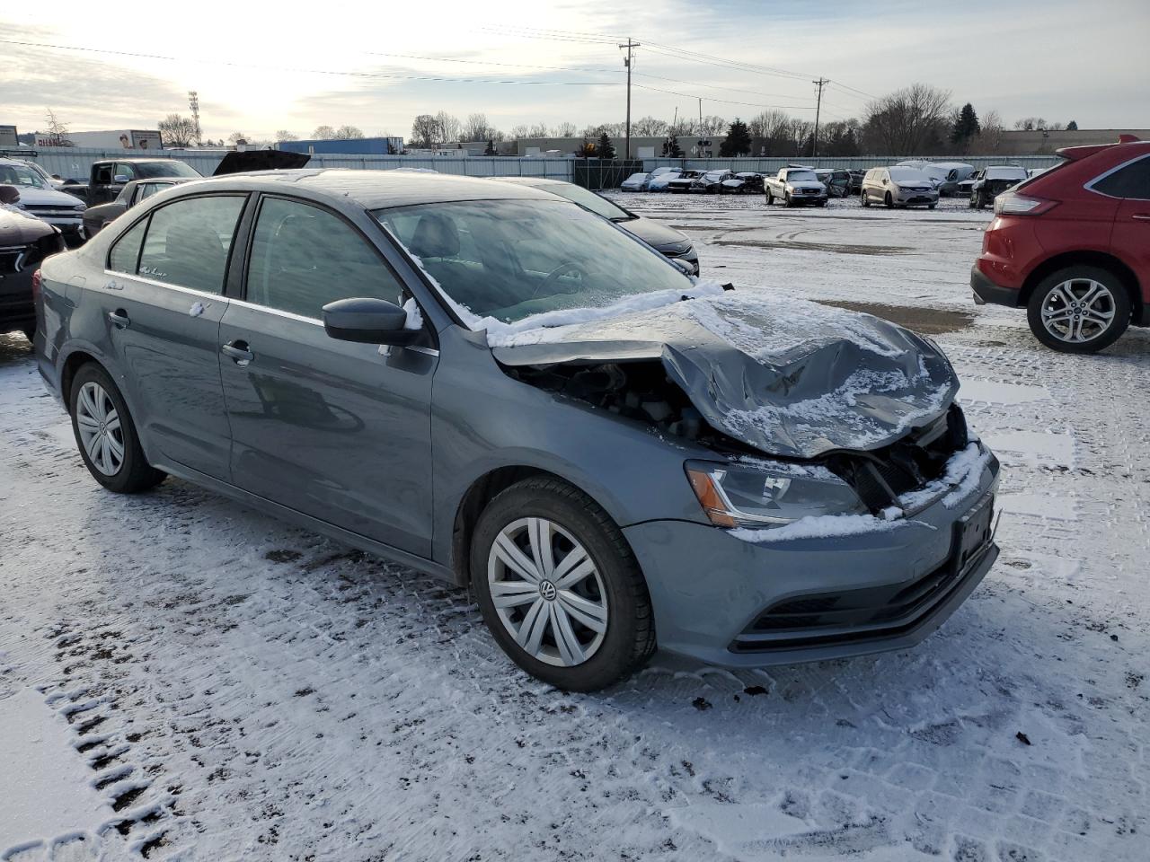 2017 Volkswagen Jetta VIN 3VW2B7AJ1HM360936 Copart auction photo, front end damage thumbnail 4