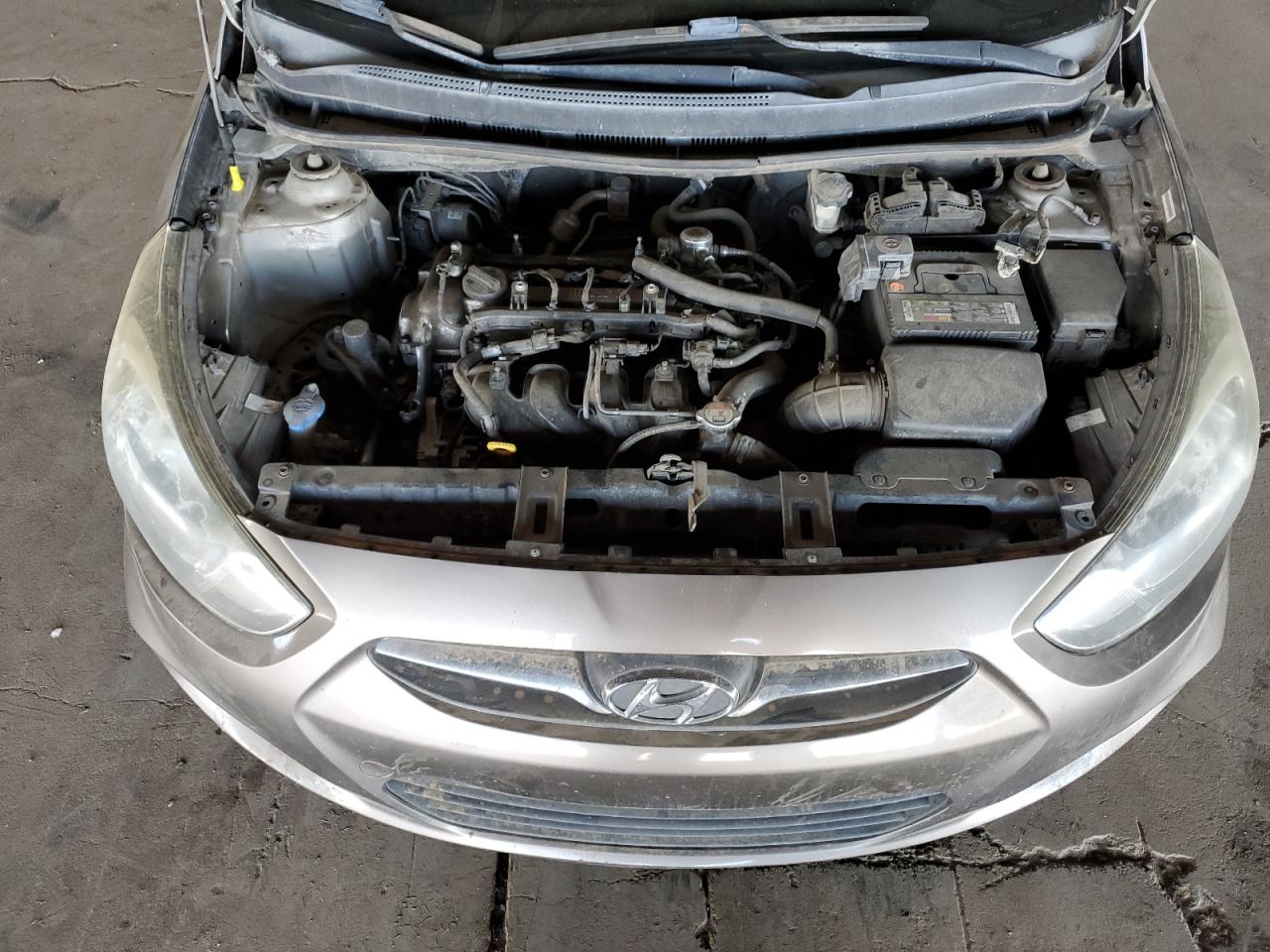 2013 Hyundai Accent VIN KMHCT4AE3DU521987 Copart auction photo, rear end damage thumbnail 12