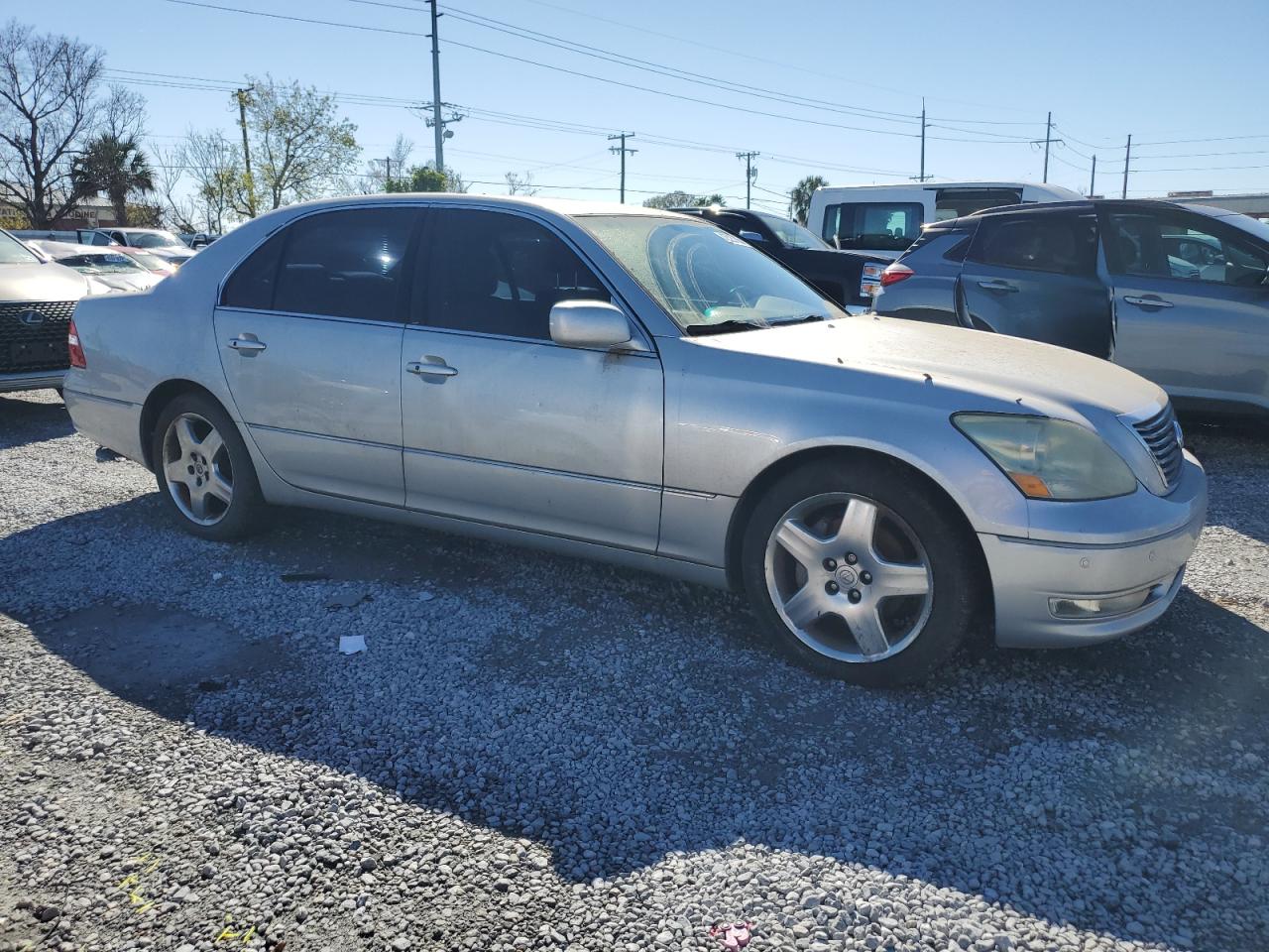 2005 Lexus LS VIN JTHBN36F855028225 Copart auction photo, side damage thumbnail 4