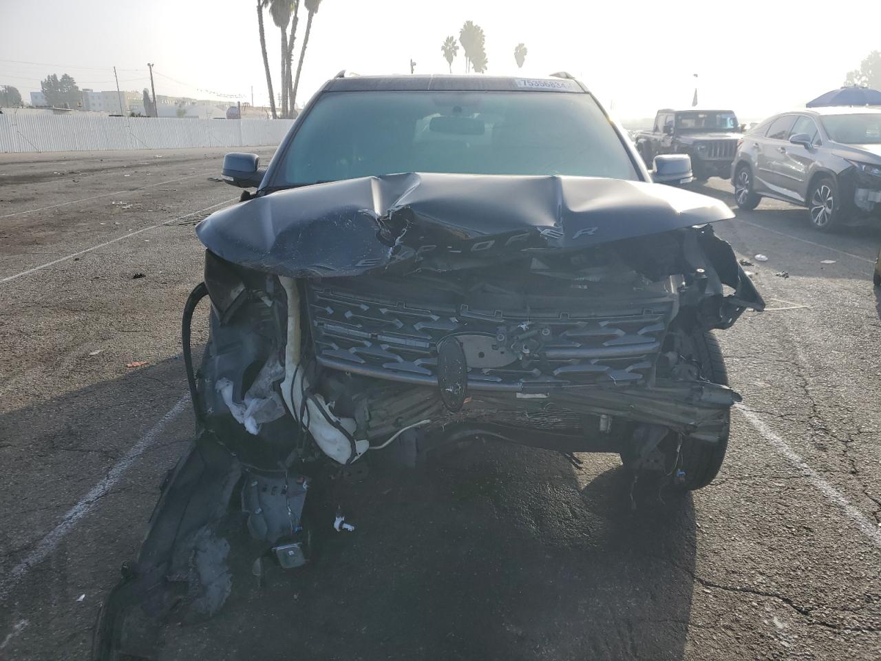 2019 Ford Explorer VIN 1FM5K7D84KGA60510 Copart auction photo, front end / minor dent/scratches damage thumbnail 5