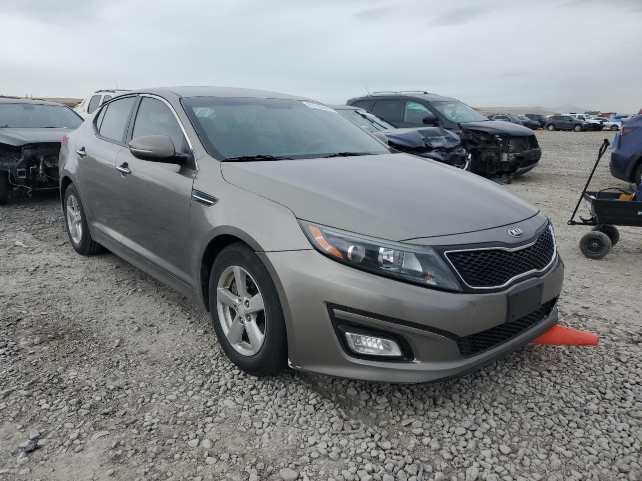 2015 KIA Optima VIN 5XXGM4A73FG474134 Copart auction photo, front end damage thumbnail 4