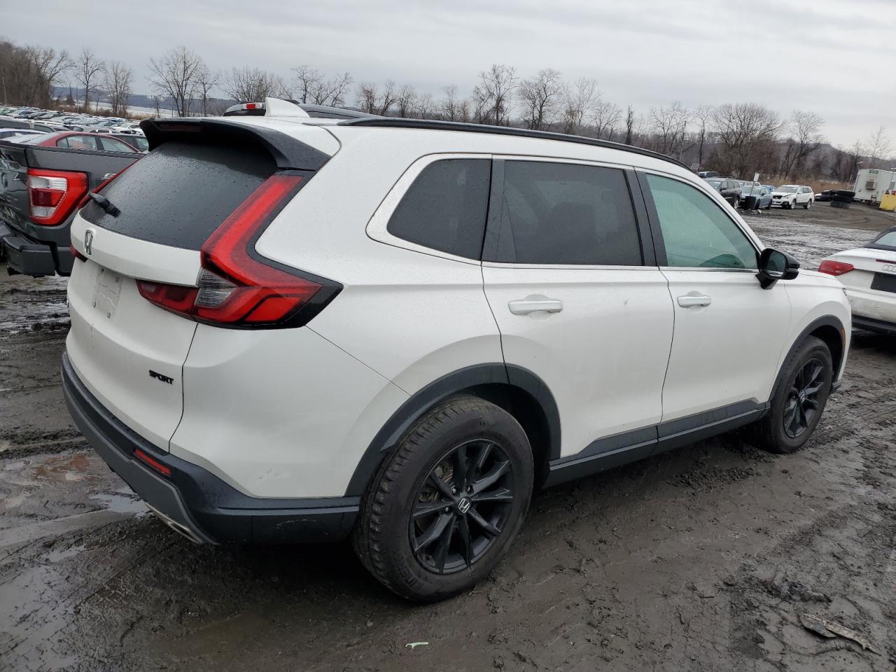 2024 Honda CR-V VIN 2HKRS6H50RH803878 Copart auction photo, vandalism damage thumbnail 3