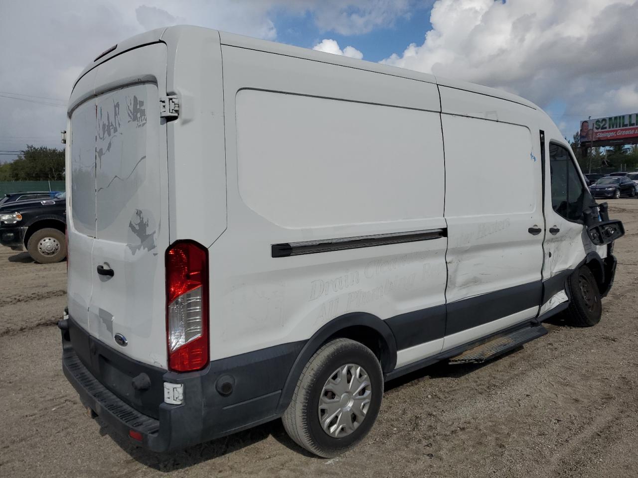 2017 Ford Transit VIN 1FTYE2CM3HKA93577 Copart auction photo, front end / undercarriage damage thumbnail 3