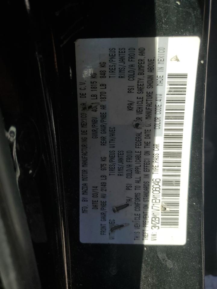 2014 Mazda 3 VIN 3MZBM1V71EM106046 Copart auction photo, front end / minor dent/scratches damage thumbnail 13