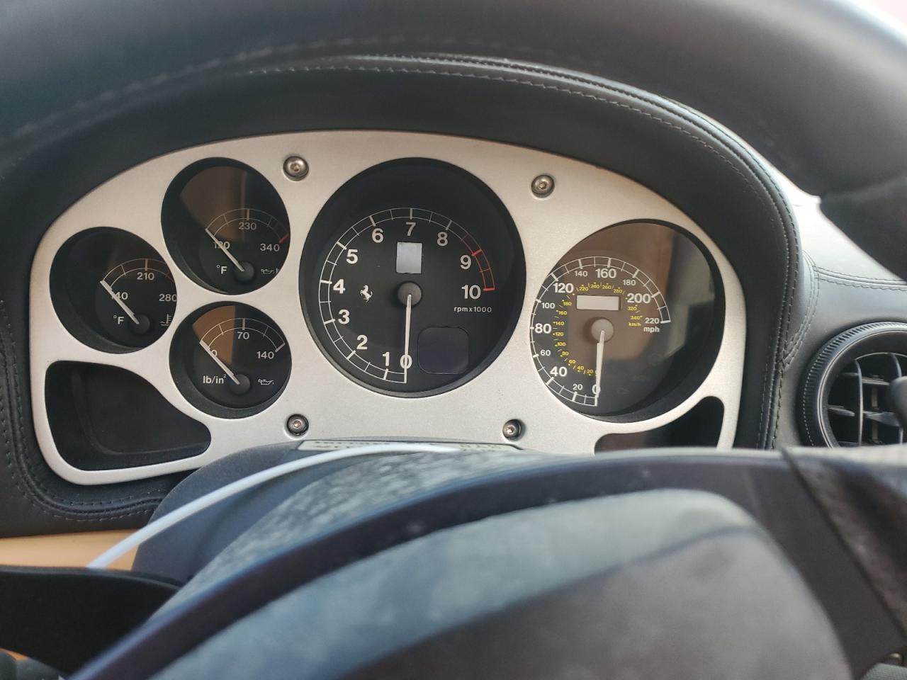 2001 Ferrari 360 VIN ZFFYT53A810122619 Copart auction photo, water/flood damage thumbnail 9