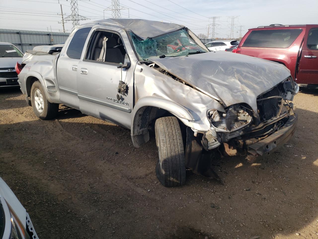 2003 Toyota Tundra VIN 5TBBT44113S376680 Copart auction photo, rollover damage thumbnail 4