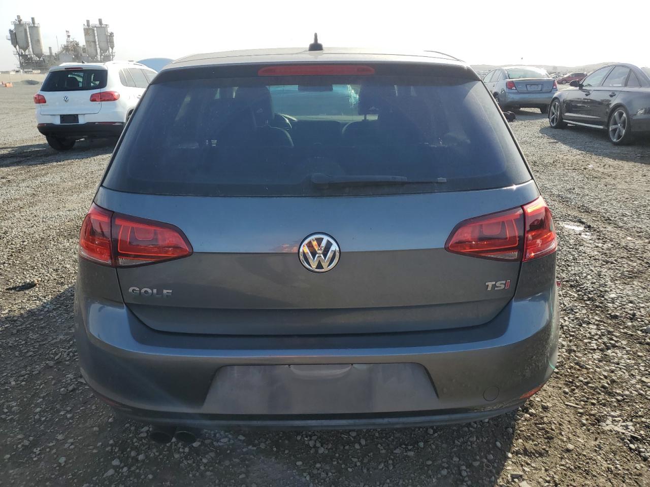 2015 Volkswagen Golf VIN 3VW217AU2FM093736 Copart auction photo, side damage thumbnail 6