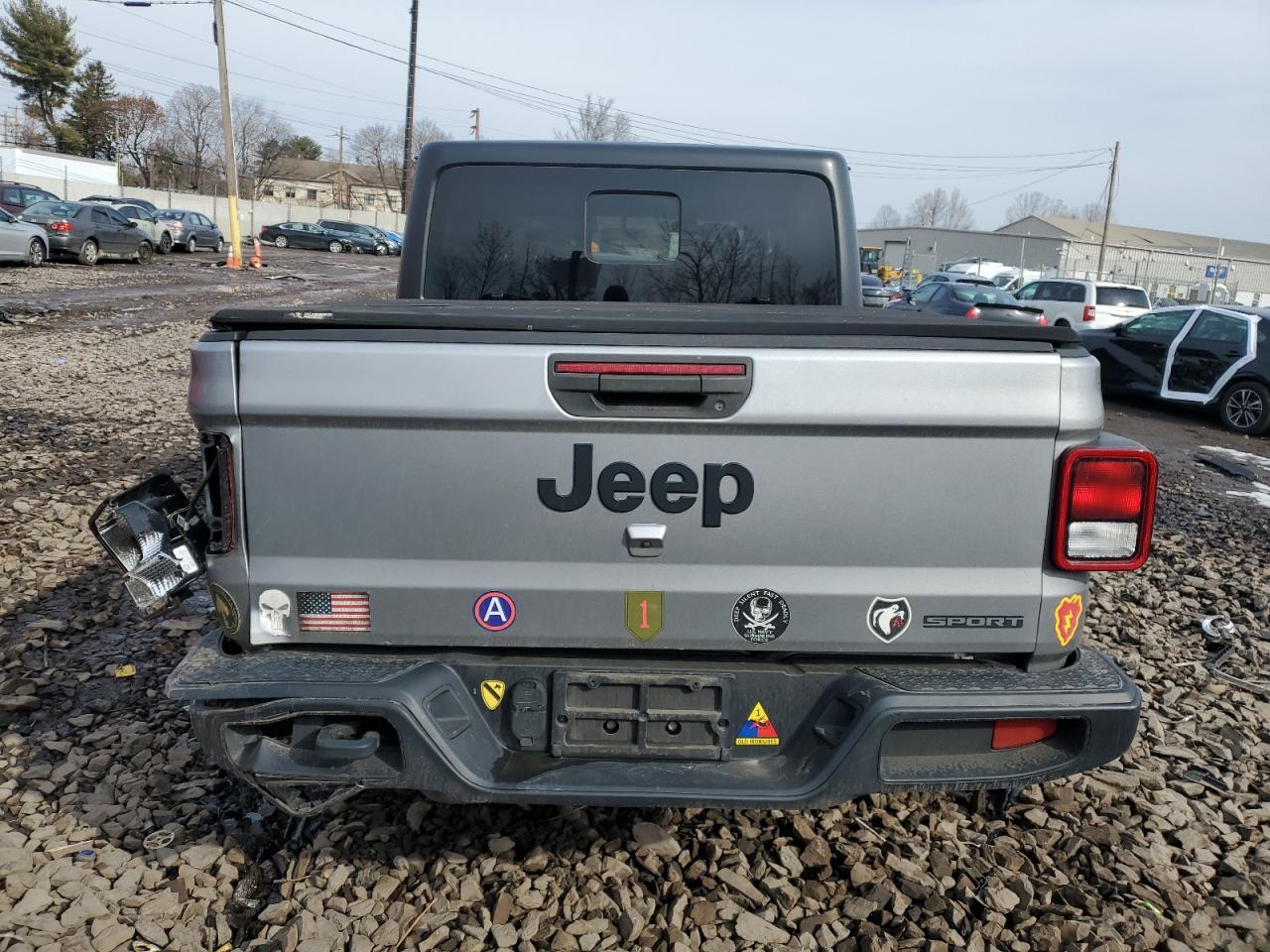 2020 Jeep Gladiator VIN 1C6HJTAG7LL119302 Copart auction photo, front end / rear end damage thumbnail 6