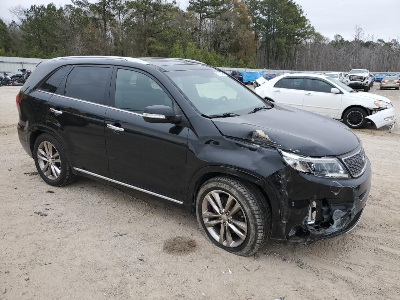 2014 KIA Sorento VIN 5XYKW4A70EG485283 Copart auction photo, front end damage thumbnail 4