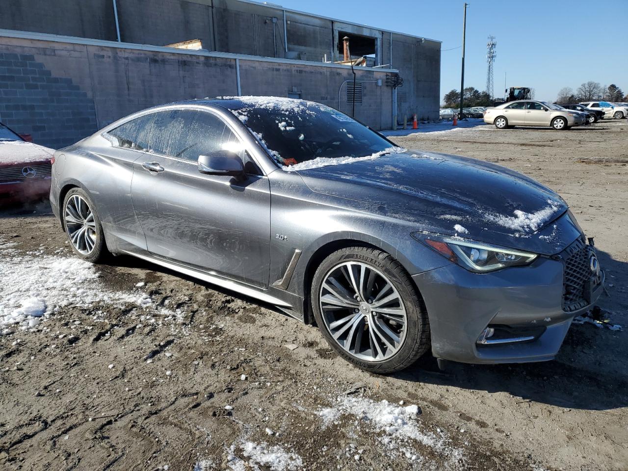 2018 Infiniti Q60 VIN JN1EV7EL9JM390015 Copart auction photo, front end damage thumbnail 4