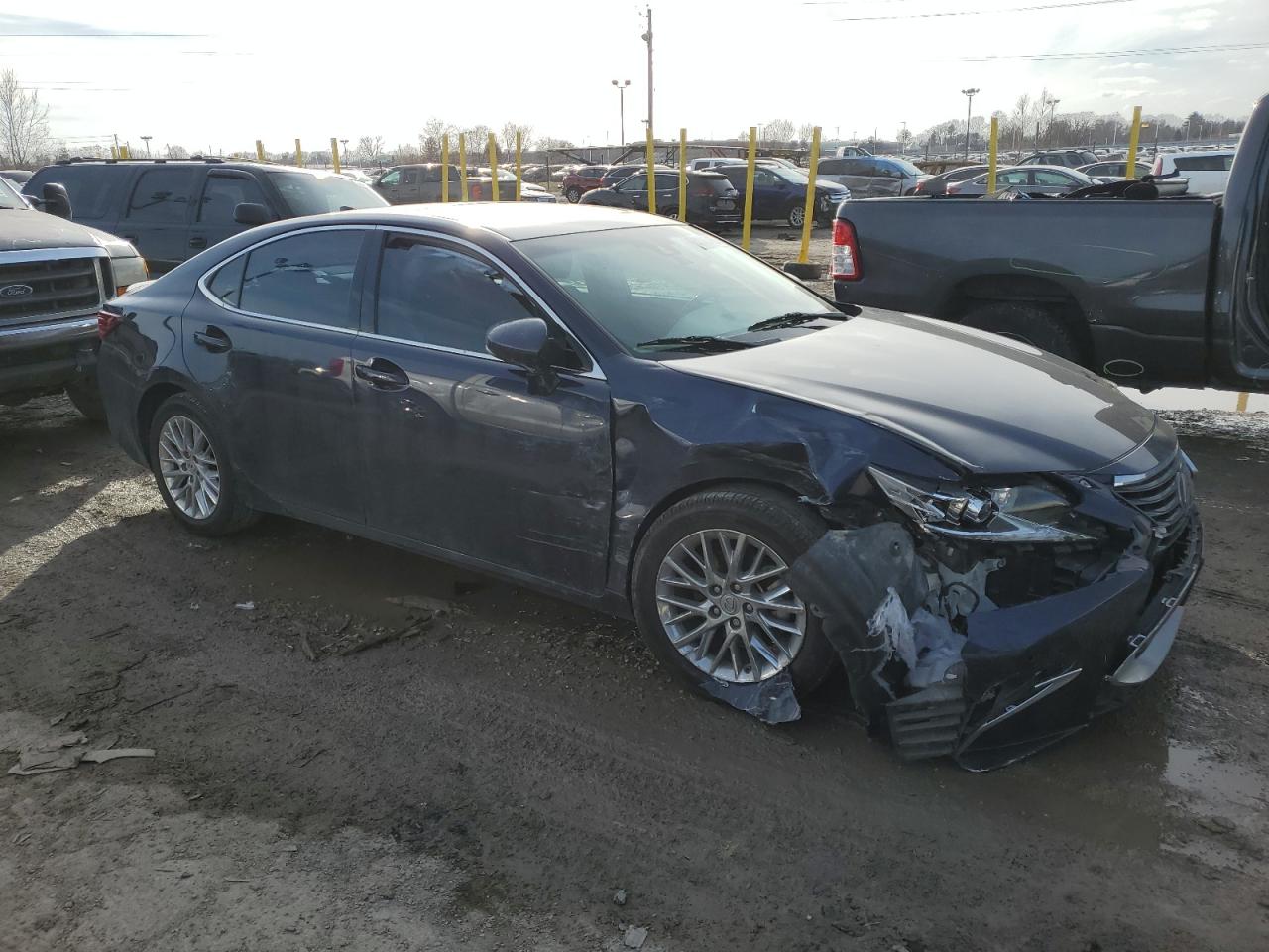 2016 Lexus ES VIN 58ABK1GG7GU016165 Copart auction photo, all over / mechanical damage thumbnail 4