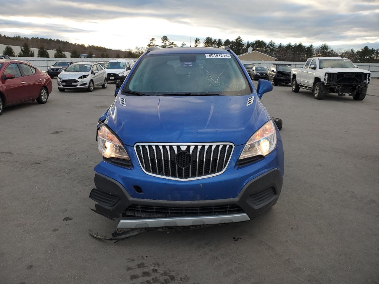 2013 Buick Encore VIN KL4CJESB9DB106411 Copart auction photo, front end damage thumbnail 5