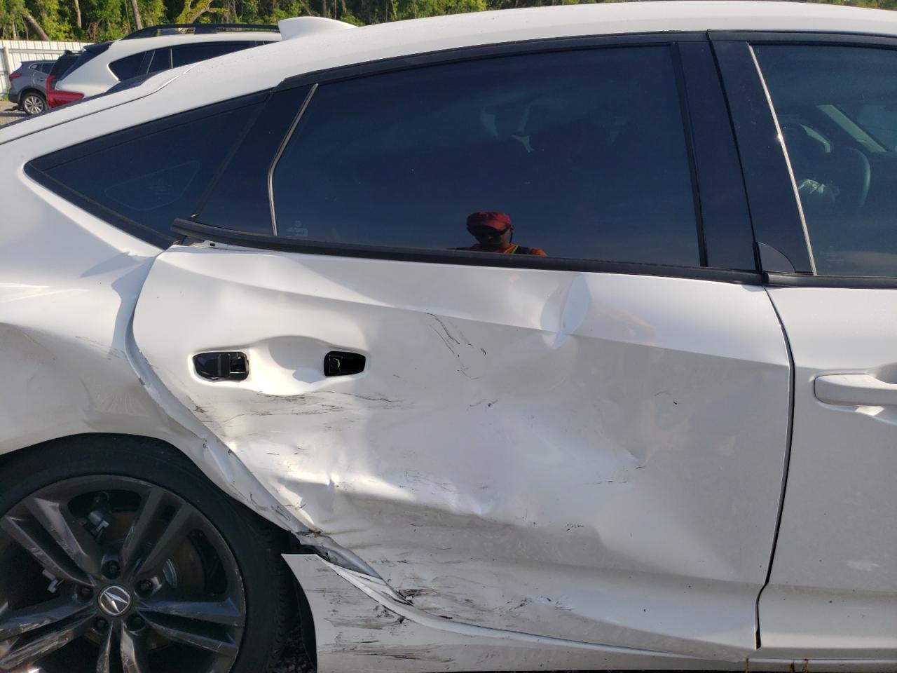 2023 Acura Integra VIN 19UDE4H36PA015911 Copart auction photo, side / rear end damage thumbnail 10