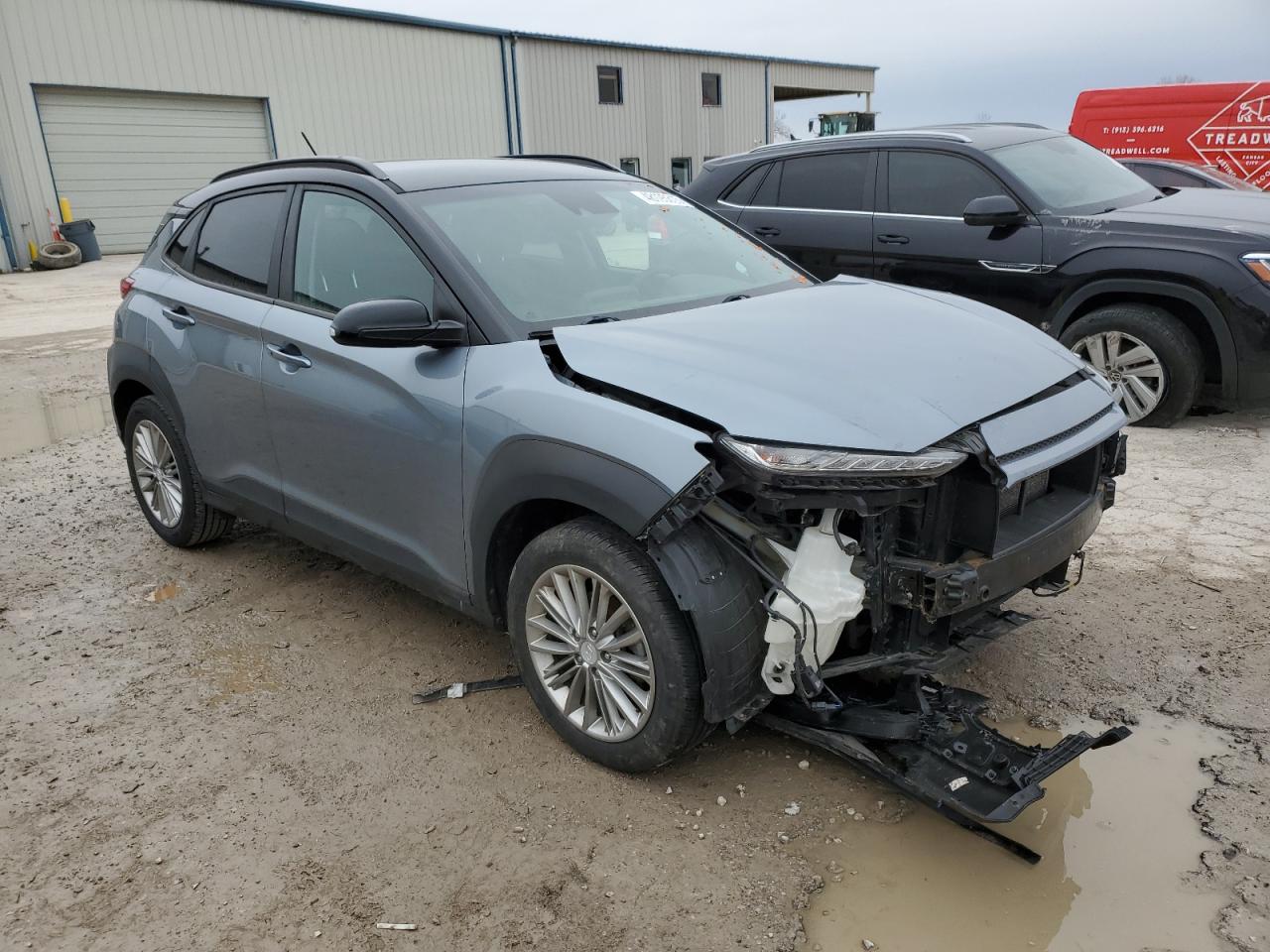2019 Hyundai Kona VIN KM8K22AA2KU227543 Copart auction photo, front end damage thumbnail 4