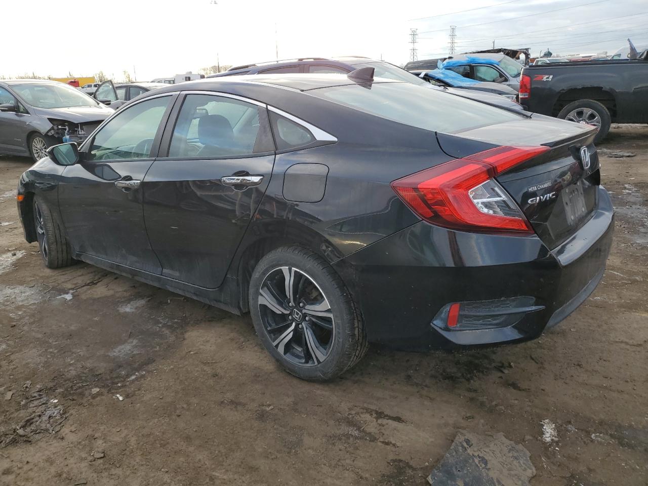2018 Honda Civic VIN 2HGFC1F9XJH642205 Copart auction photo, undercarriage damage thumbnail 2
