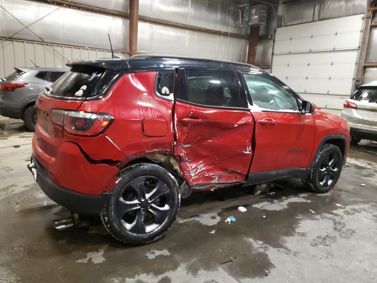 2018 Jeep Compass VIN 3C4NJDBBXJT397259 Copart auction photo, side damage thumbnail 3