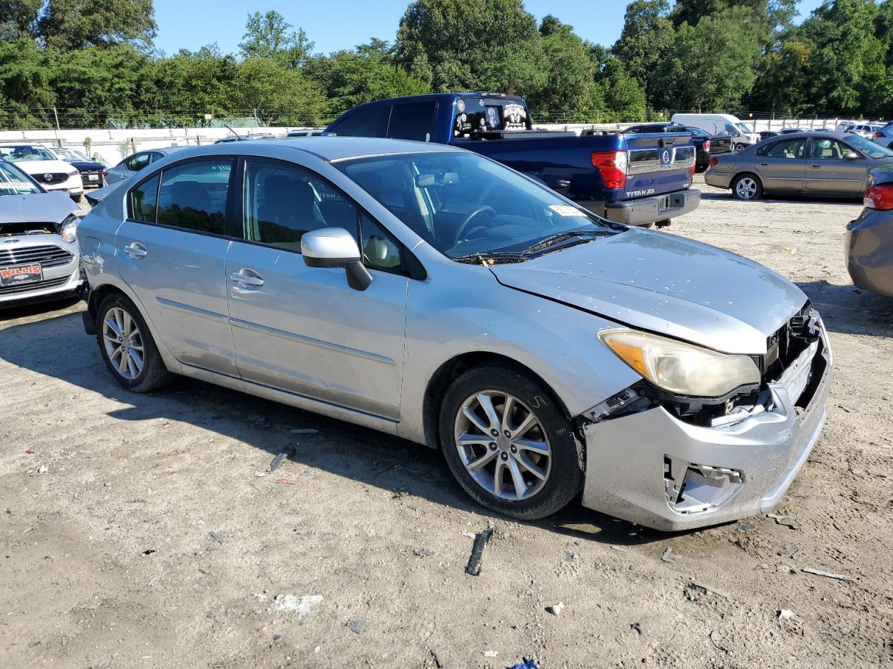 2012 Subaru Impreza VIN JF1GJAC63CH015914 Copart auction photo, front end / rear end damage thumbnail 4