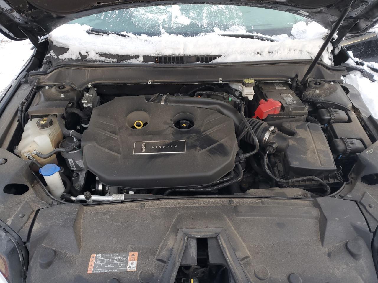 2020 Lincoln MKZ VIN 3LN6L5F99LR622374 Copart auction photo, side / front end damage thumbnail 11