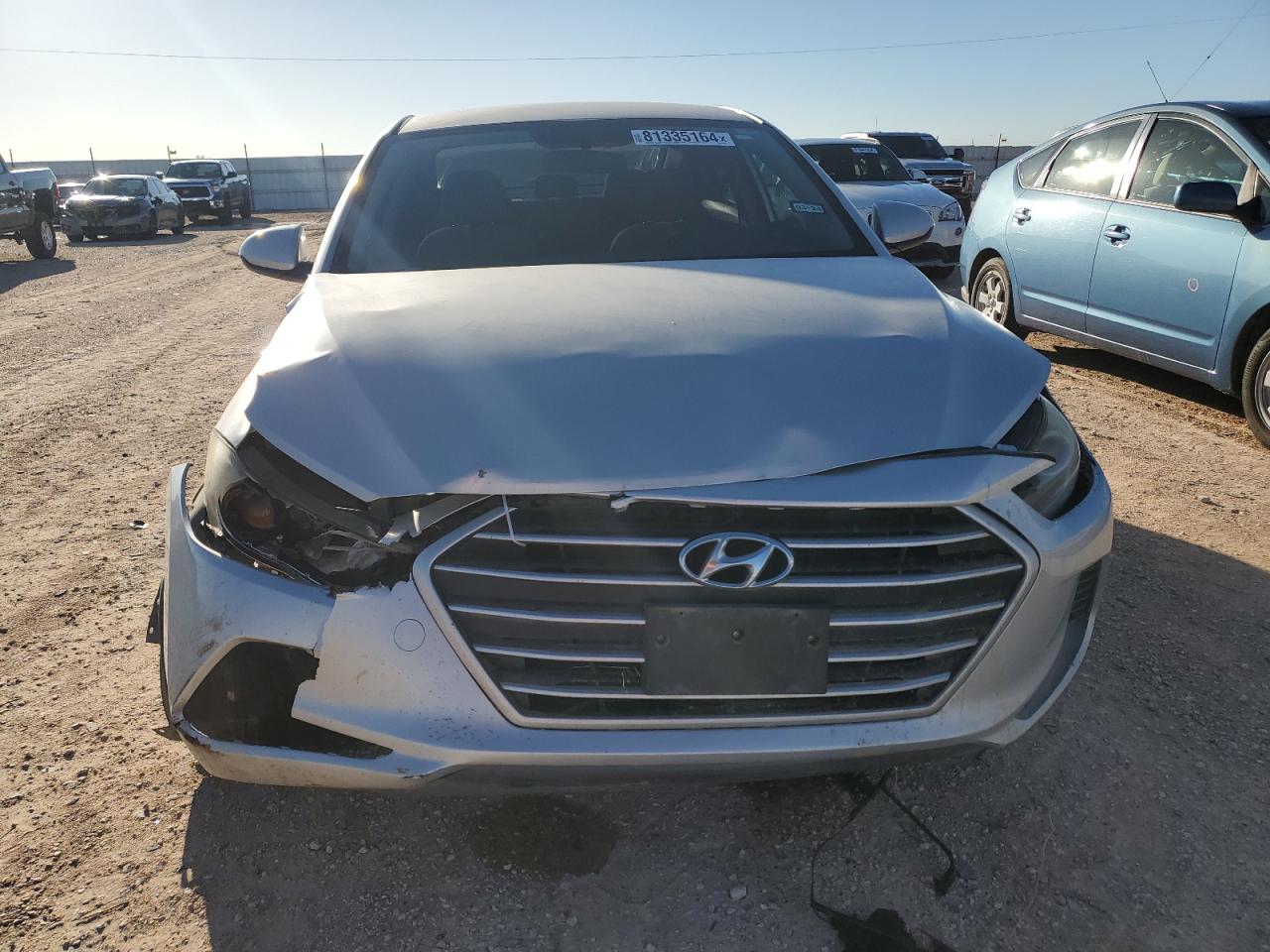 2017 Hyundai Elantra VIN KMHD74LF4HU088264 Copart auction photo, front end / undercarriage damage thumbnail 5