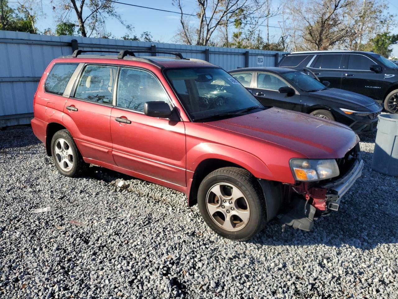 2003 Subaru Forester VIN JF1SG65613H715238 Copart auction photo, front end damage thumbnail 4