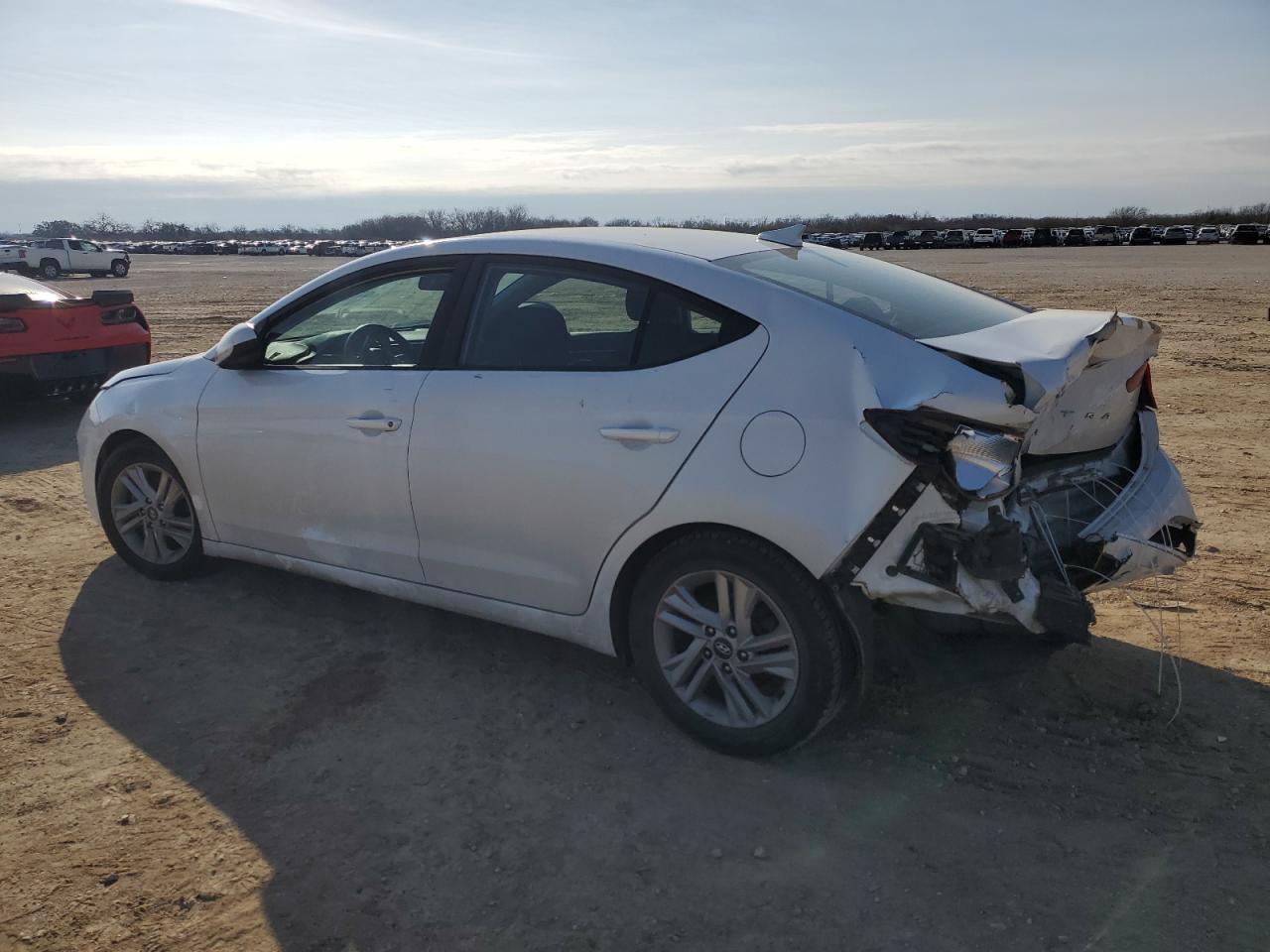 2020 Hyundai Elantra VIN 5NPD84LFXLH629810 Copart auction photo, rear end damage thumbnail 2