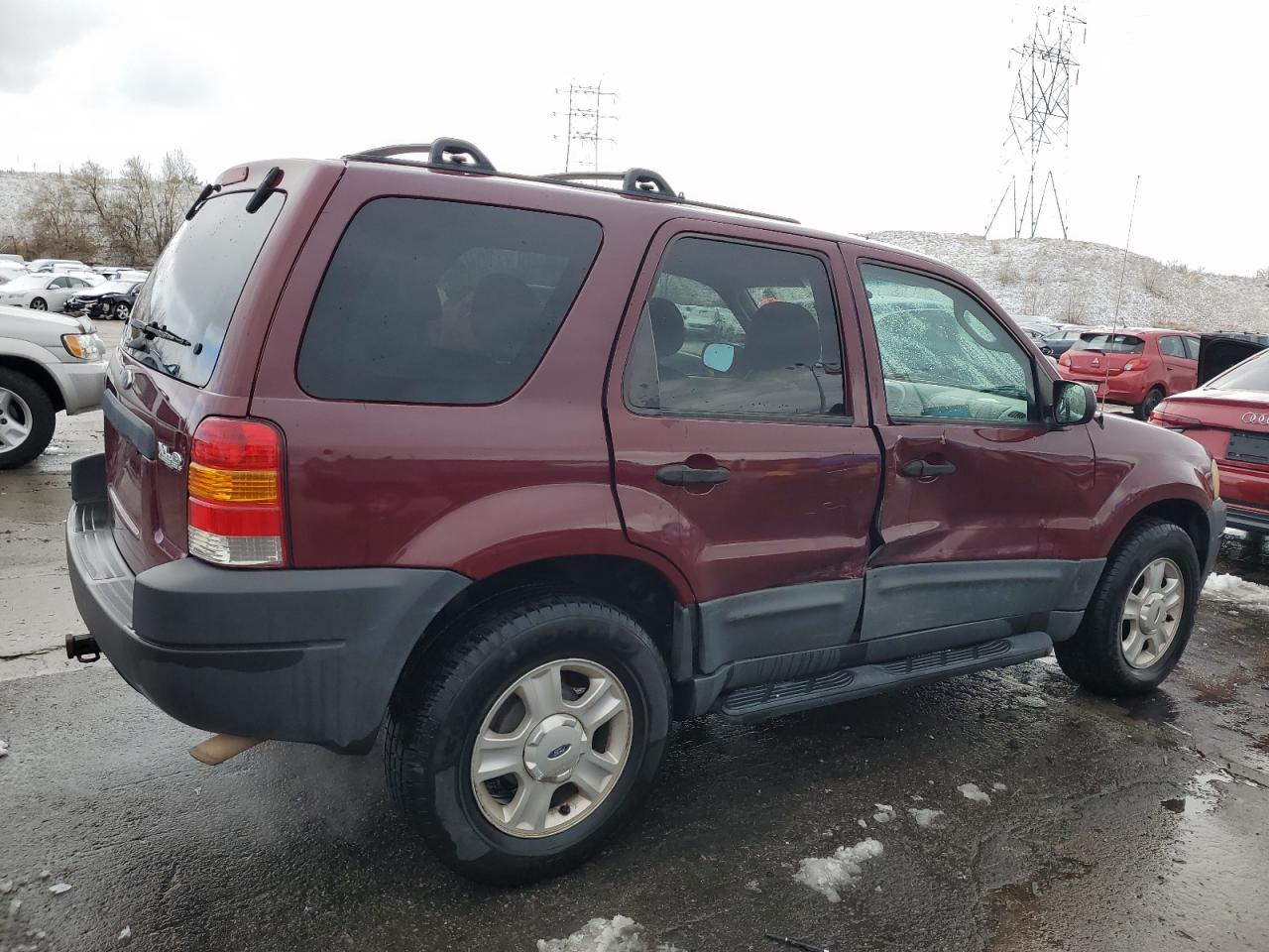 2003 Ford Escape VIN 1FMYU93183KA34059 Copart auction photo, side damage thumbnail 3