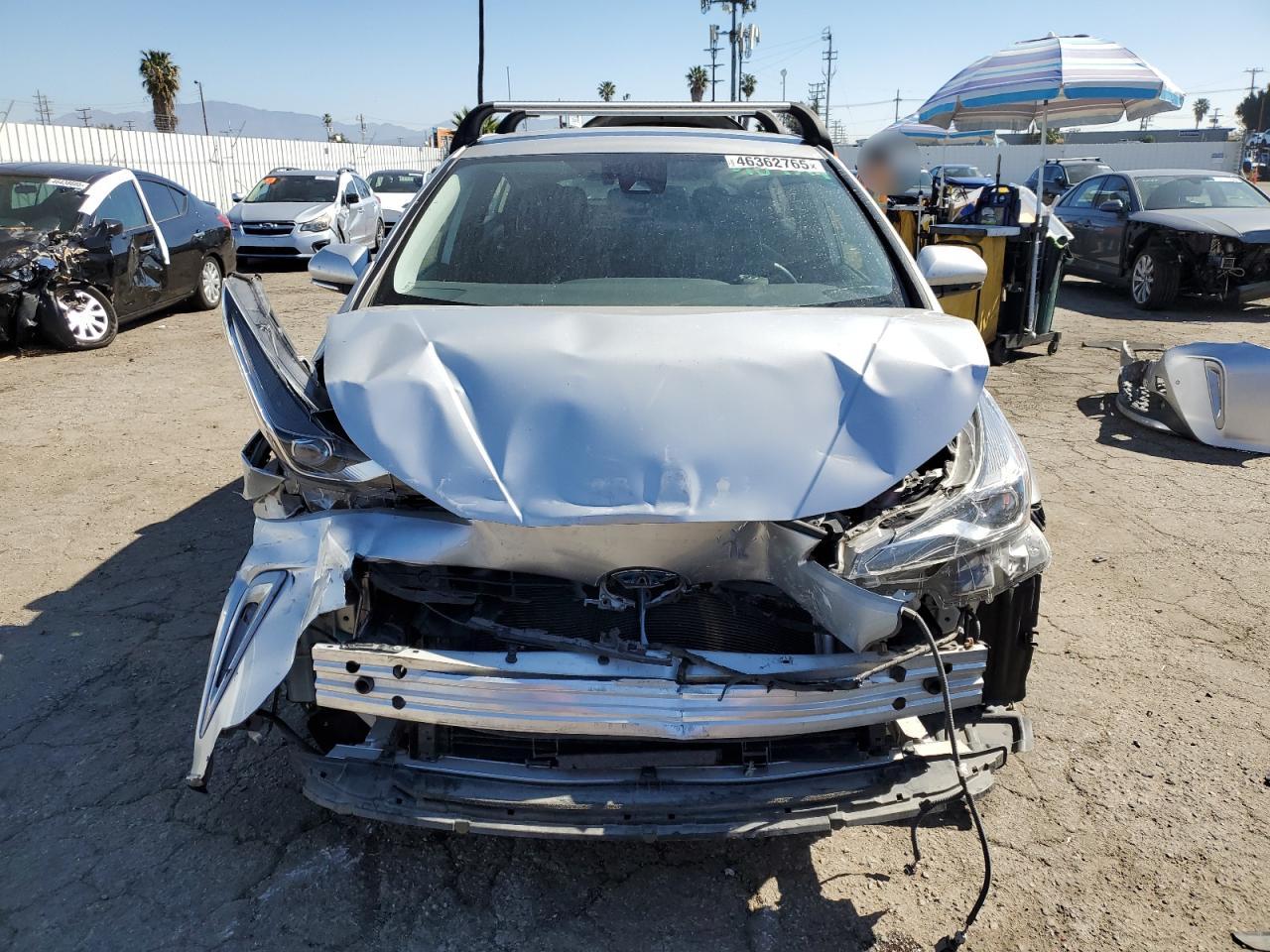 2021 Toyota Prius VIN JTDL9MFU7M3030234 Copart auction photo, front end / minor dent/scratches damage thumbnail 5