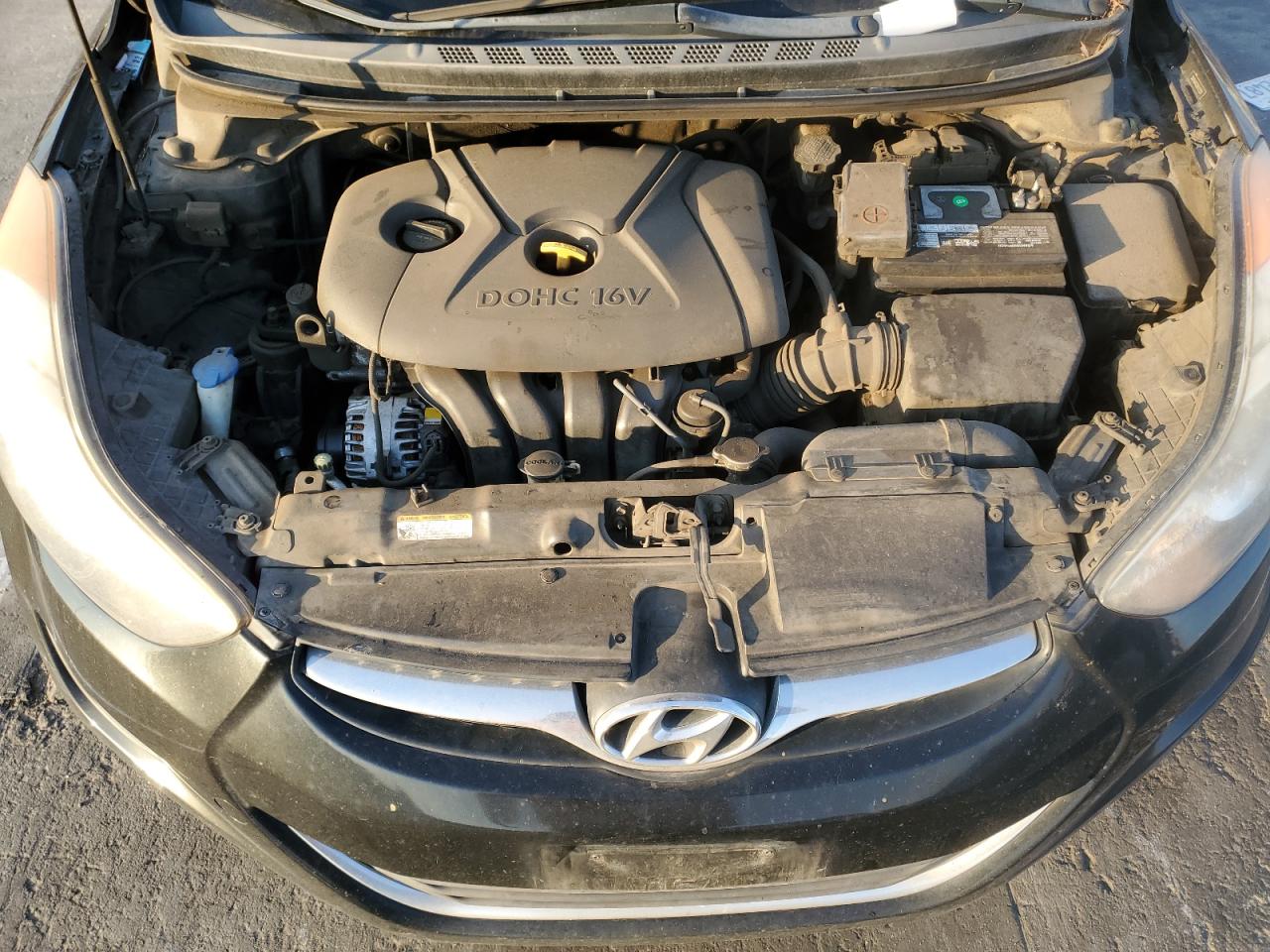 2011 Hyundai Elantra VIN 5NPDH4AE0BH032500 Copart auction photo, vandalism damage thumbnail 11